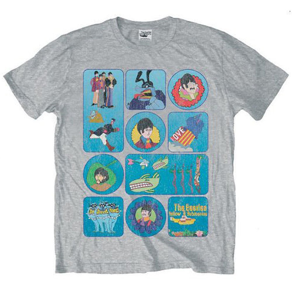 THE BEATLES ビートルズ (結成 65周年 ) - Yellow Submarine Montage / Tシャツ / メンズ - PGS